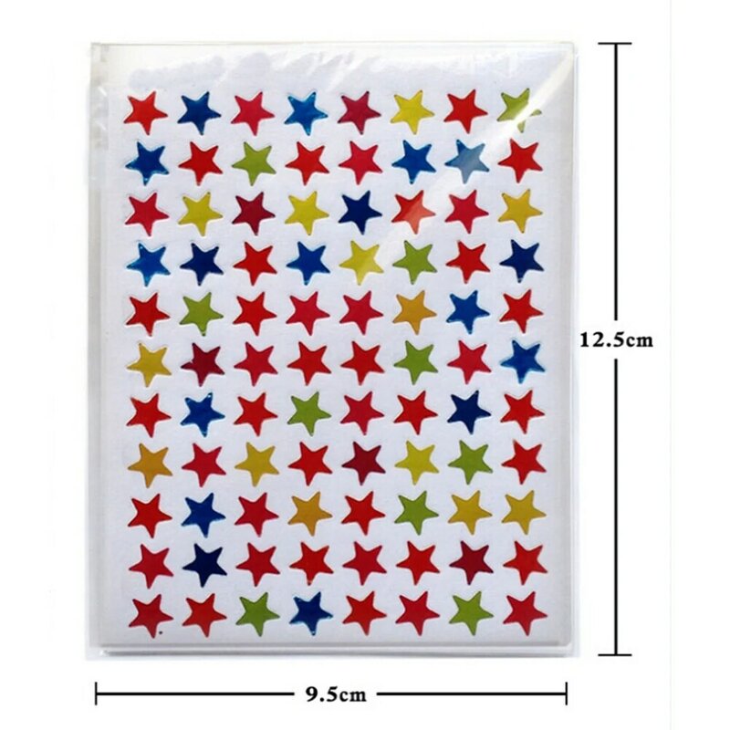 10 folhas/saco bonito estrela forma adesivos etiquetas para escola professor criança recompensa adesivos diy scrapbook decorativo material escolar