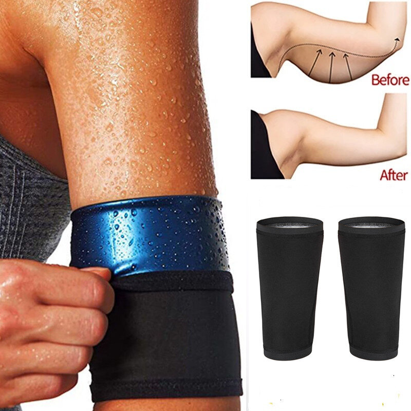 Tagliabordi sportivi Unisex Sauna fascia per il sudore effetto Sauna braccio più sottile forniture Cellulite Anti peso Shapers per allenamento del corpo