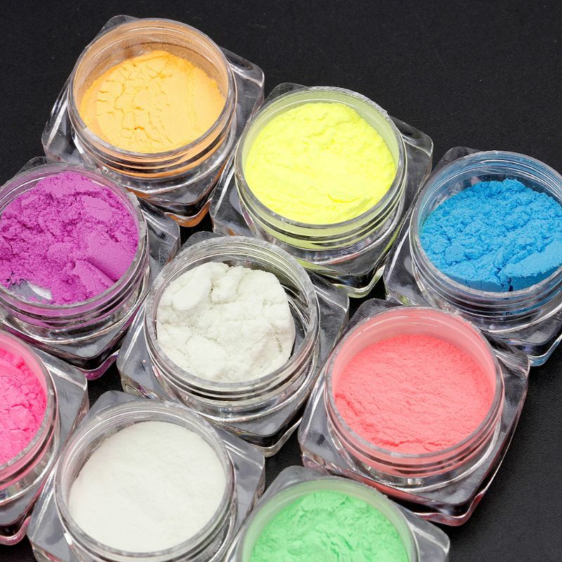 10 Warna Luminous Powder Resin Pigmen Dye UV Resin Epoxy DIY Membuat Perhiasan