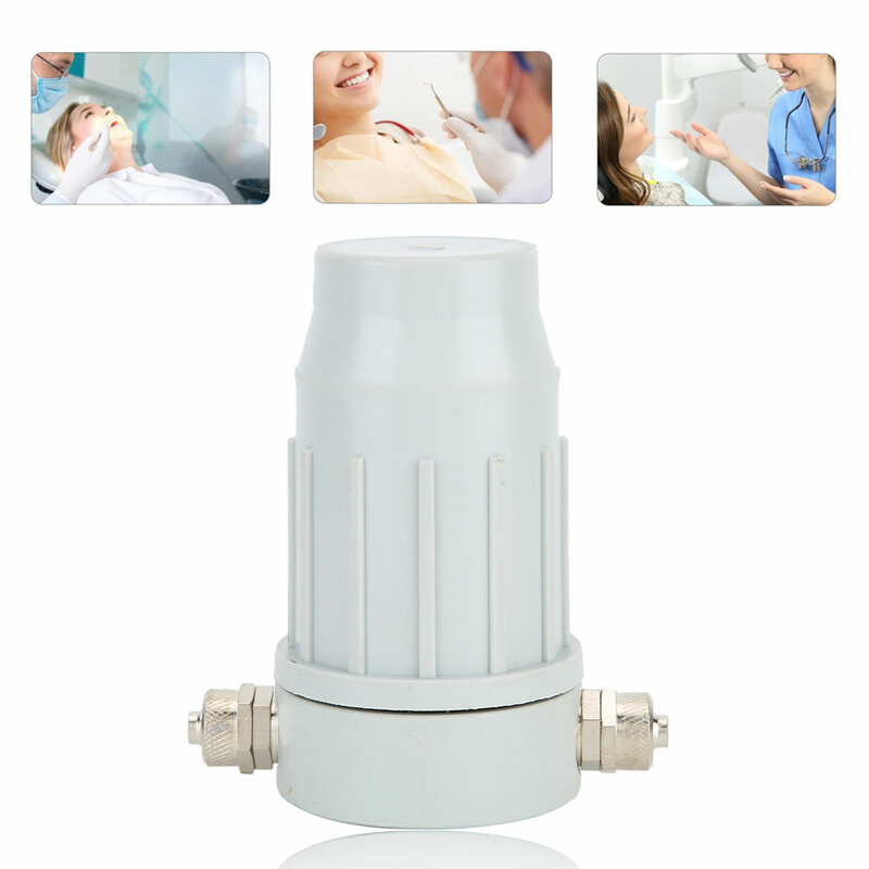 Dental Water Filter Valve Plastic Water Filter With 2pcs Connectors Dental Chair Accessory Quality Plastic Material Lightweight