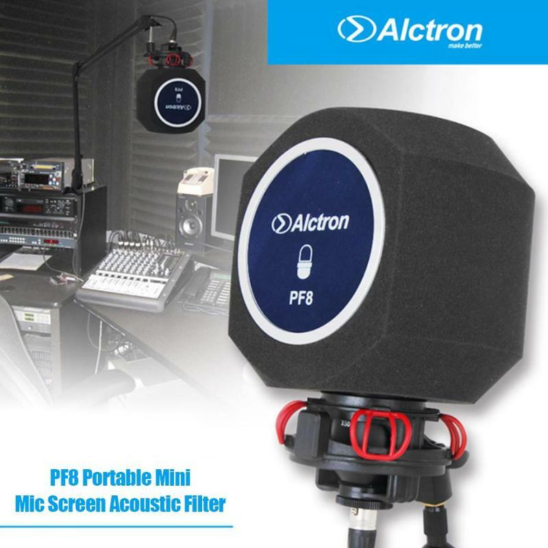Оригинальный Alctron PF8 Новый профессиональный простой студийный микрофонный экран акустический фильтр настольная Запись микрофон шумоподав...