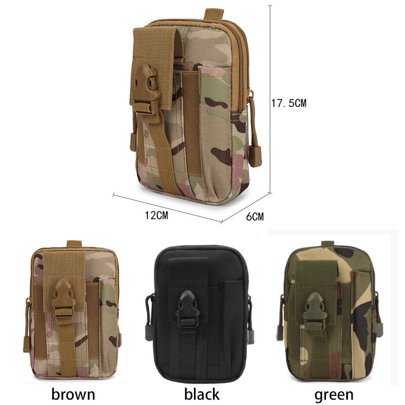 Taktische Taille Taschen, universal Outdoor Taille Tasche | Molle EDC Beutel Taille Tasche mit Handy Holster für Sport, Wandern, Camping