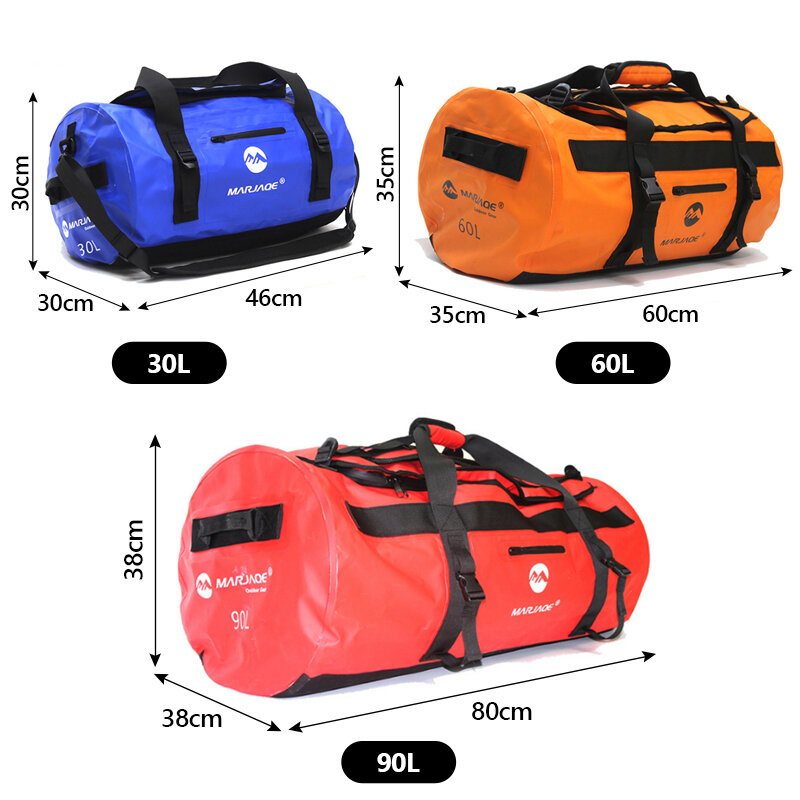 30L-90L водонепроницаемая Спортивная Сумка Для Каяка сухое седло для хранения багажа пляжное рафтинг мотоцикл путешествия Кемпинг плавательные сумки XA330Y +
