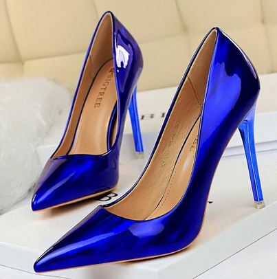 Zapatos de tacón alto YEELOCA 2020, diseño de mujer, azul, verde, m002, zapatos de tacón alto, Stripper de cuero, Stiletto para boda XS05674