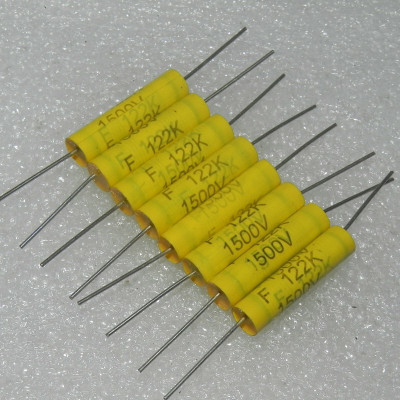 1pcs/1lot Hualun FARADD PAT 1500v0.0012UF 122K 1.2nf 1200pf axial film capacitor