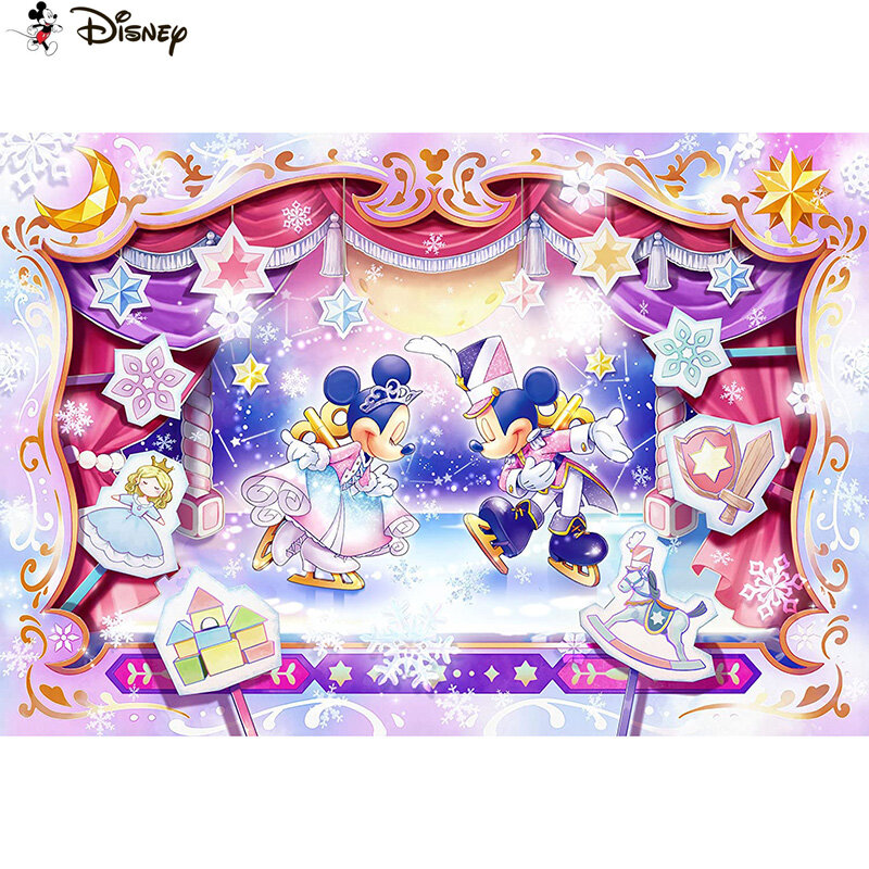 Disney-pintura de diamante 5d Diy "Mickey Mouse", punto de cruz, bordado de diamantes cuadrados y redondos, arte de diamantes de imitación hecho a mano, A30961