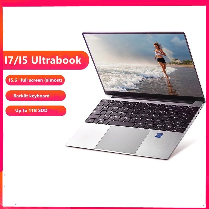Wholesale 13.3 inch laptop computer DDR4G+128G SSD Duad core business Netbooks for gaming laptop wifi all in one pc mini pc game