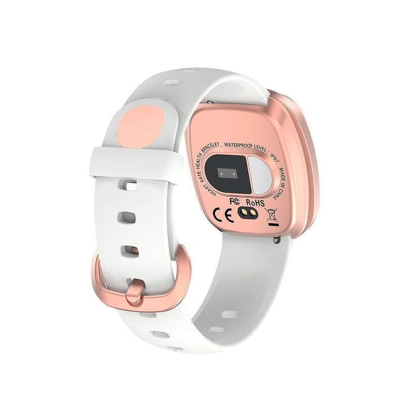 GT103/T8 Smart Horloge Hartslag Fitness Tracker Waterdichte Sleep Monitor Muziek Controle Full Screen Touch Body Temperatuur Horloge