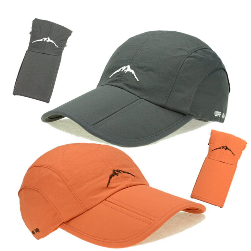Gorra de béisbol impermeable para deportes al aire libre Unisex, sombrero de secado rápido, transpirable, plegable, protección solar para ciclismo, primavera y verano