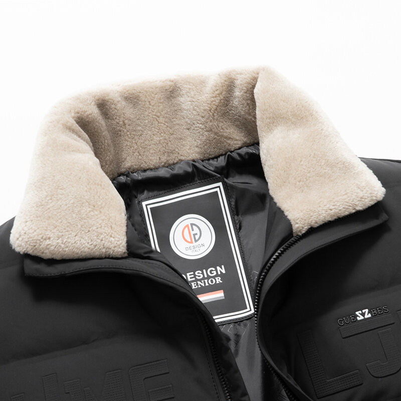 Manteau en laine à col rabattu pour homme, vêtement de Boutique, décontracté, solide, avec fermeture éclair, nouvelle collection hiver M-4XL