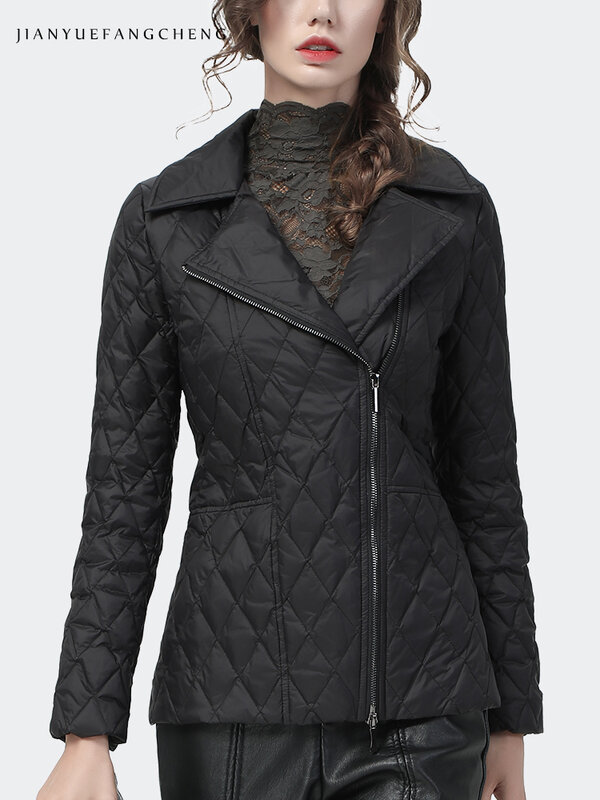 ファッショナブルなスポーツジャケット2021非対称デザイン冬,女性のためのファッショナブルなダウンジャケット,快適な白または黒の色