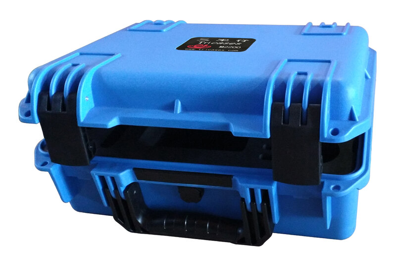 Tricases-caja de herramientas de plástico PP duro, resistente al agua IP67, a prueba de golpes, color azul, para instrumento, M2200