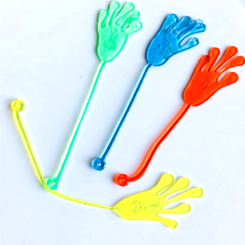 5 pçs novidade brinquedo engraçado elástico retrátil pegajoso palma grande parede escalada palma brinquedo humano mão complicada para crianças