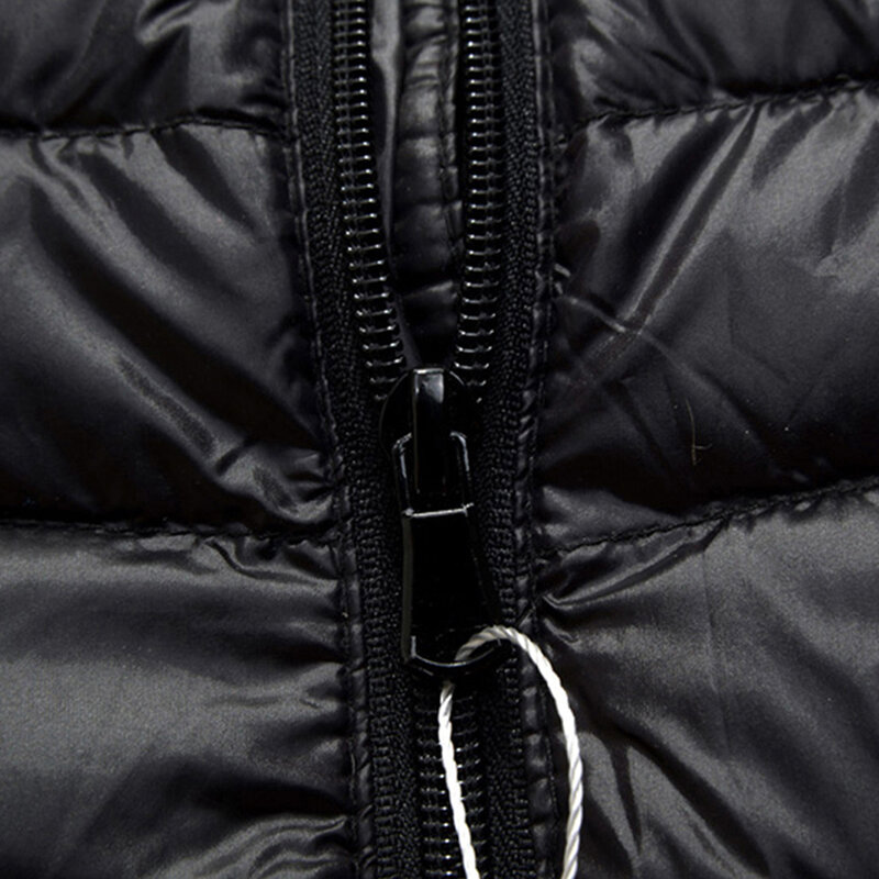 Jaket bertudung untuk pria, jaket bulu Ultra ringan musim dingin bebek Down Jaket dan mantel bantalan ringan 2024