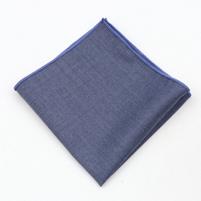 Solid Color Polyester Bamboo Fiber Handkerchiefs For Men Classic Casual Suits Pocket Square Mens Black Khaki Blue Towels Gift