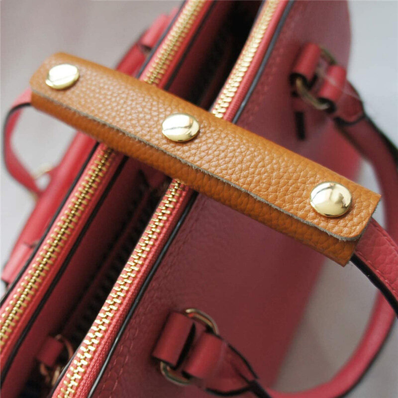 Pelindung pegangan tas koper, aksesori tas penutup pelindung dari kulit, Anti gores, bantalan tali bahu, bungkus pegangan tas