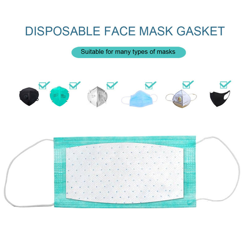 Maska Gasket Facemask Filter Activated Carbon Breathing Pm25 40/60pc Washable And Reusable Face Cover Hair Scarf Headband