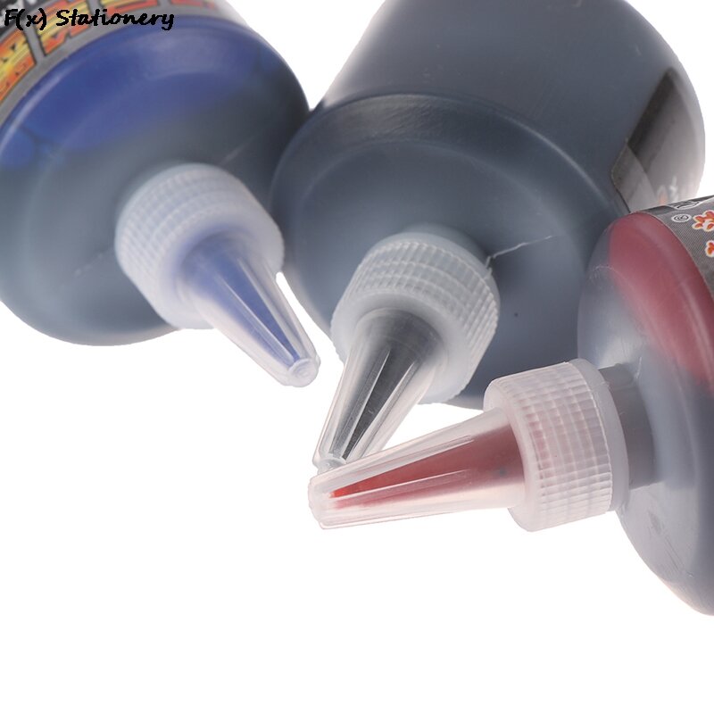 Marcador de aceite permanente de secado instantáneo, tinta de recarga para bolígrafos, grafiti negro, azul y rojo, 50ml, 1 unidad