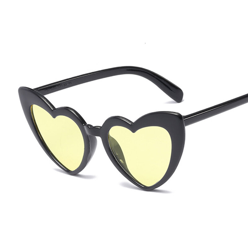 New Fashion Love Heart Cat Eye Sunglasses Woman Brand Designer Vintage Gradient Sun Glasses Female Shades Oculos De Sol