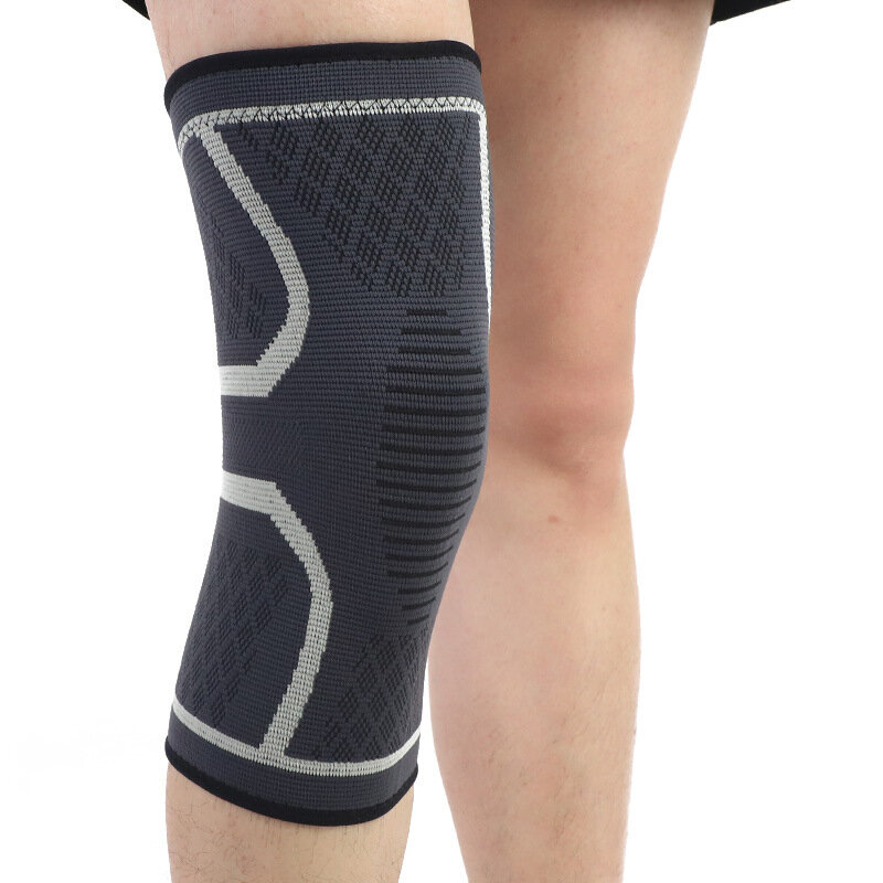 Maglia di Nylon antiscivolo sottile traspirante sport pallacanestro corsa ciclismo Fitness Protector calda copertura del ginocchio