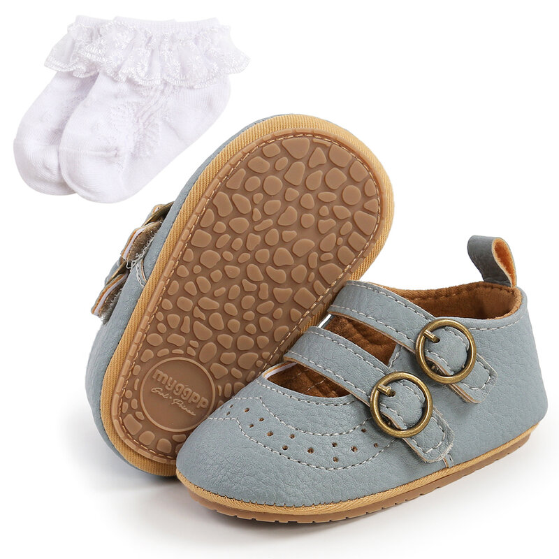 빈티지 2023 공주 아기 신발, 부드러운 미끄럼 방지 유아용 신발, 패션 신발, 신생아 첫 워커