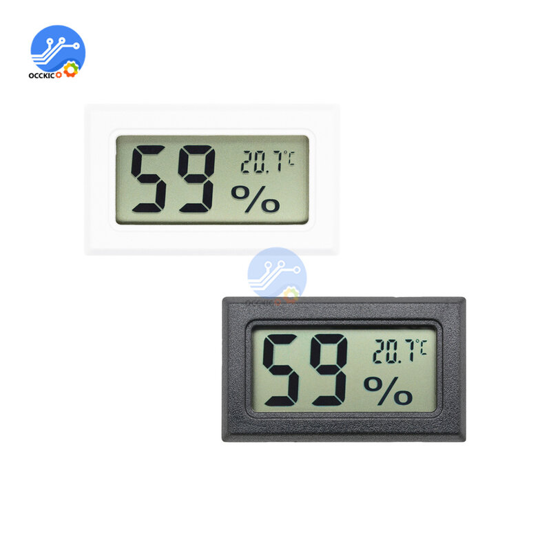 Mini LCD Digital Termometer Higrometer Suhu Dalam Ruangan Nyaman Sensor Suhu Kelembaban Meter Alat Pengukur