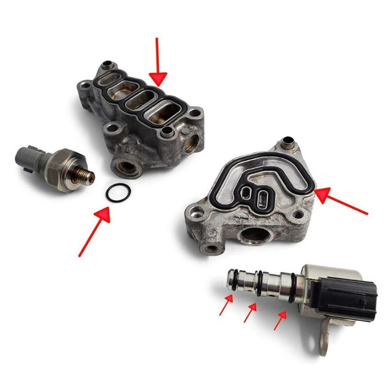 Прокладка электромагнитного клапана VTEC Золотниковый клапан фильтра Seal 05-07 для Honda Accord Odyssey V6 15826-RDV-J01
