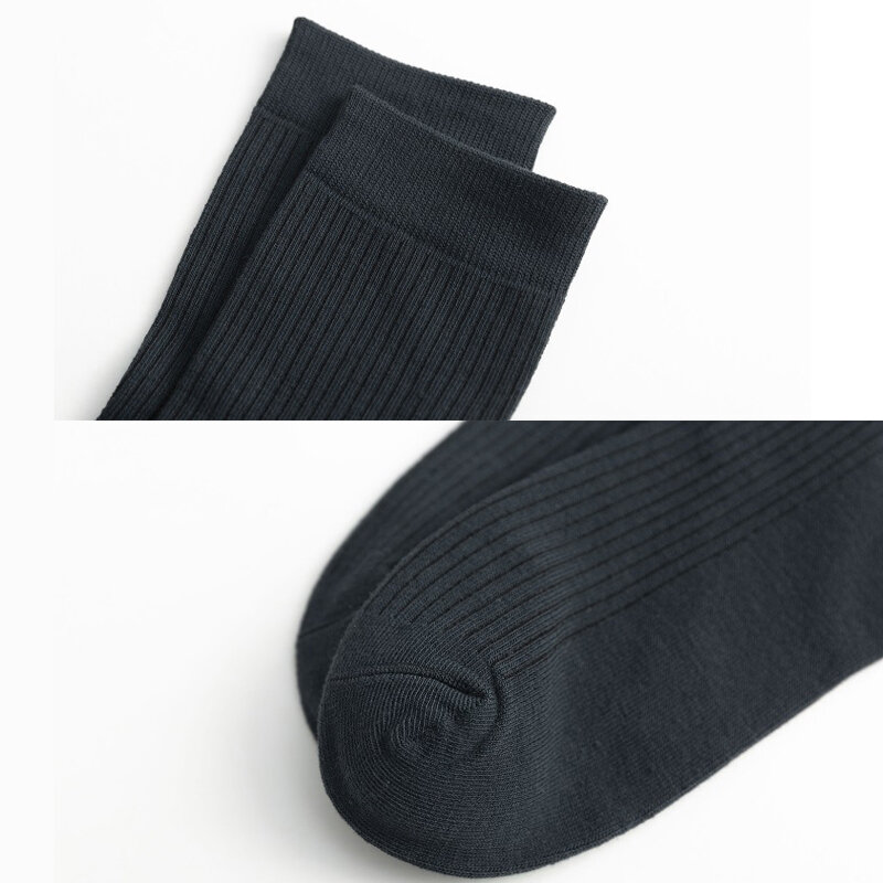ZTOET-Calcetines de algodón transpirables para hombre, calcetín desodorante, color negro, para negocios, 10 pares, 2020