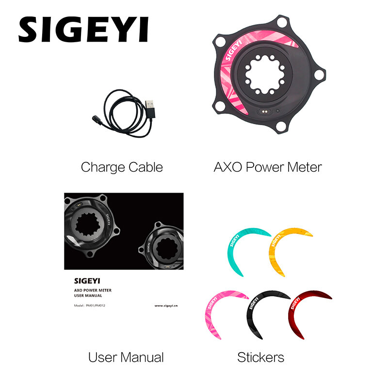 SIGEYI-Compteur de puissance AXO SRM Spider pour pédalier Shimano SRAM ROTOR, manivelle de vélo, cadence de vélo, wattmètre de route VTT
