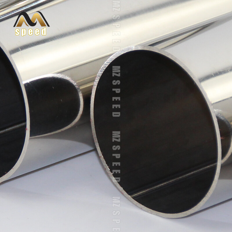 Silenciador de tubo de escape para coche, material de soldadura de acero inoxidable 304, 38mm, 51mm, 63mm, 76mm