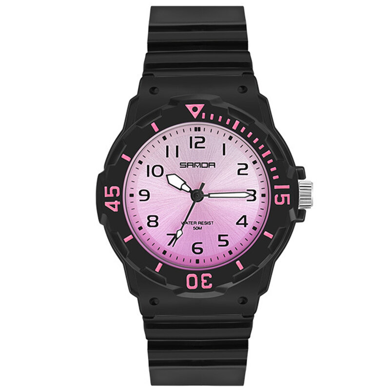 Uthai-ce31 relógio esportivo para crianças, impermeável, feito de pu macio, 50m, para meninas, meninos, adolescentes, estudantes