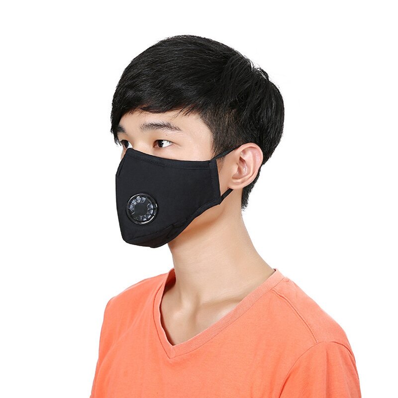 Пылезащитный респиратор PM2.5, моющиеся многоразовые маски, хлопковая маска унисекс против аллергии/астмы/путешествий/велоспорта