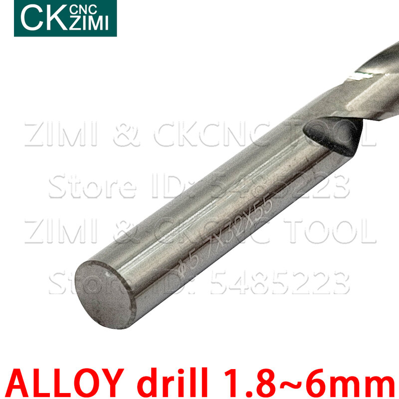 1P 1.8-6mm Carbide drill Bit For Stainless Steel Wood working Twist Drill Bit Drill Hole Cutter Metal Drilling CNC Lathe Machine