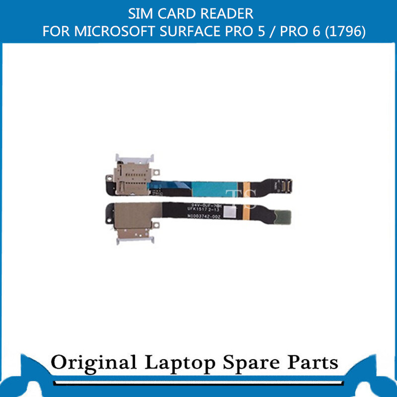 Lettore di schede SIM originale per MICROSOFT SURFACE PRO 5 / PRO 6 (1796) Slot per schede SD cavo flessibile M1003742-002