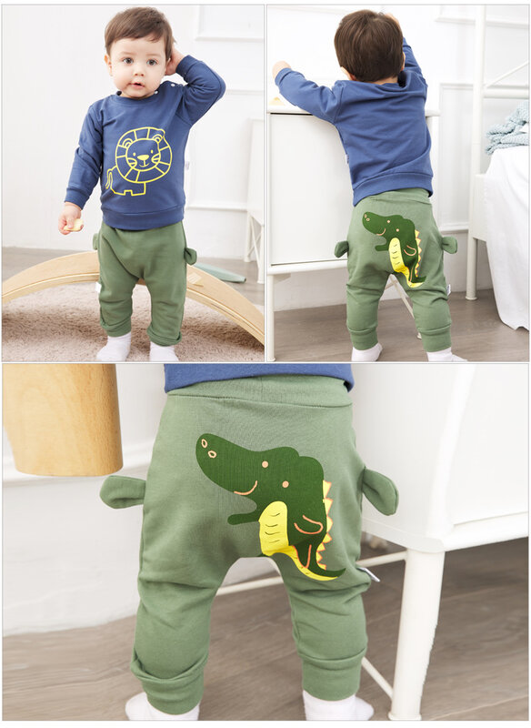 Bayi Baru Lahir Pakaian Kartun Harem Celana Pinggang Tinggi Celana Bayi Celana Anak Laki-laki Anak Perempuan Katun PP Celana Balita Baby Boy pantat