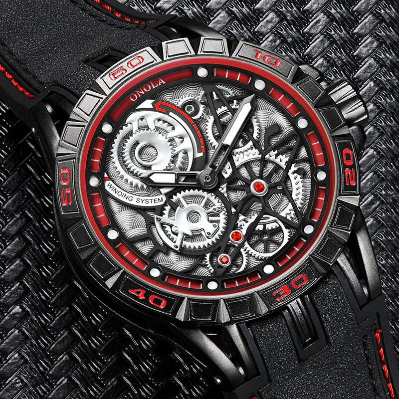 Новые водонепроницаемые спортивные наручные часы-хронограф с кожаным ремешком деловые мужские кварцевые часы