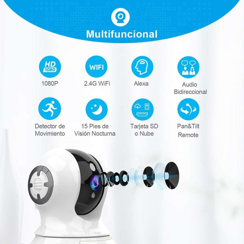 Flylinktech 1080P IP Camera 2-Way Audio HD Night Vision Motion Detection CCTV WiFi ip Cameras Indoor Home Security Baby Monitor