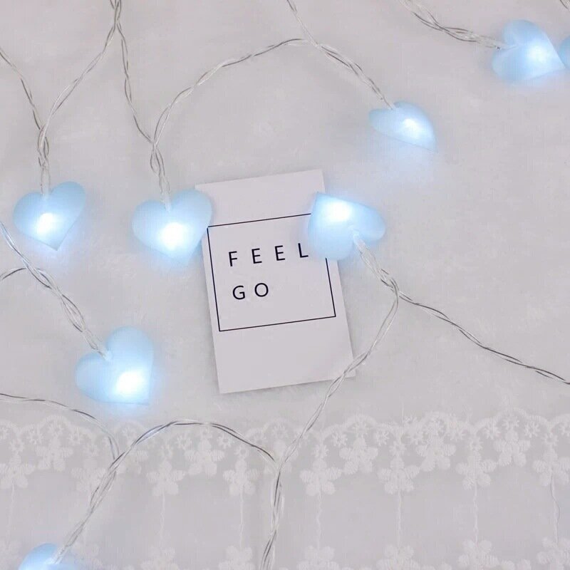 Guirlande lumineuse à 20 LED avec batterie, 3M, motif cœur, féerique, pour mariage, fête d'anniversaire, décoration de jardin, maison, offre spéciale
