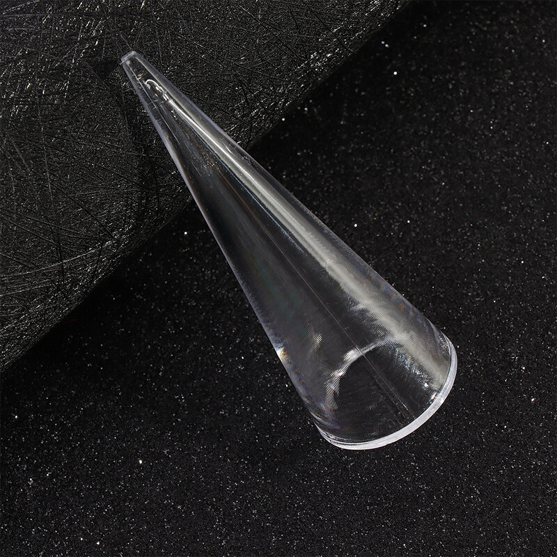 Suporte de cone em acrílico transparente, 2 peças, jóias em formato de cone