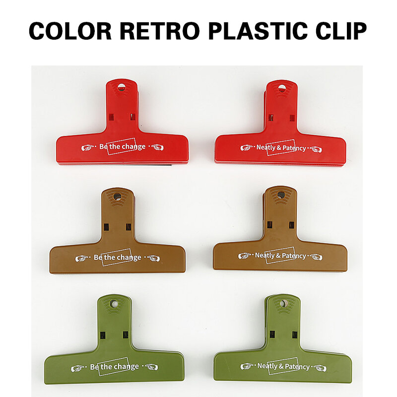 Kleur Retro Plastic Clip Hand Rekening Clip Opslag Kamer Schoon En Netjes 6 Modellen Van Hand Rekening Clip