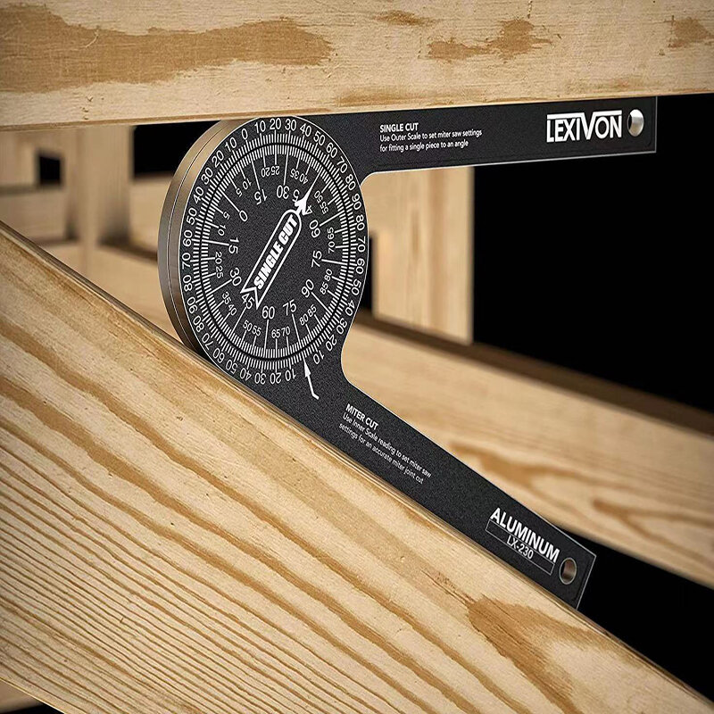 360 ° kątomierz poziomy miernik nachylenia obróbka drewna kwadratowe pozycjonowanie miernik nachylenia Metal kątomierz precyzyjne narzędzia pomiarowe