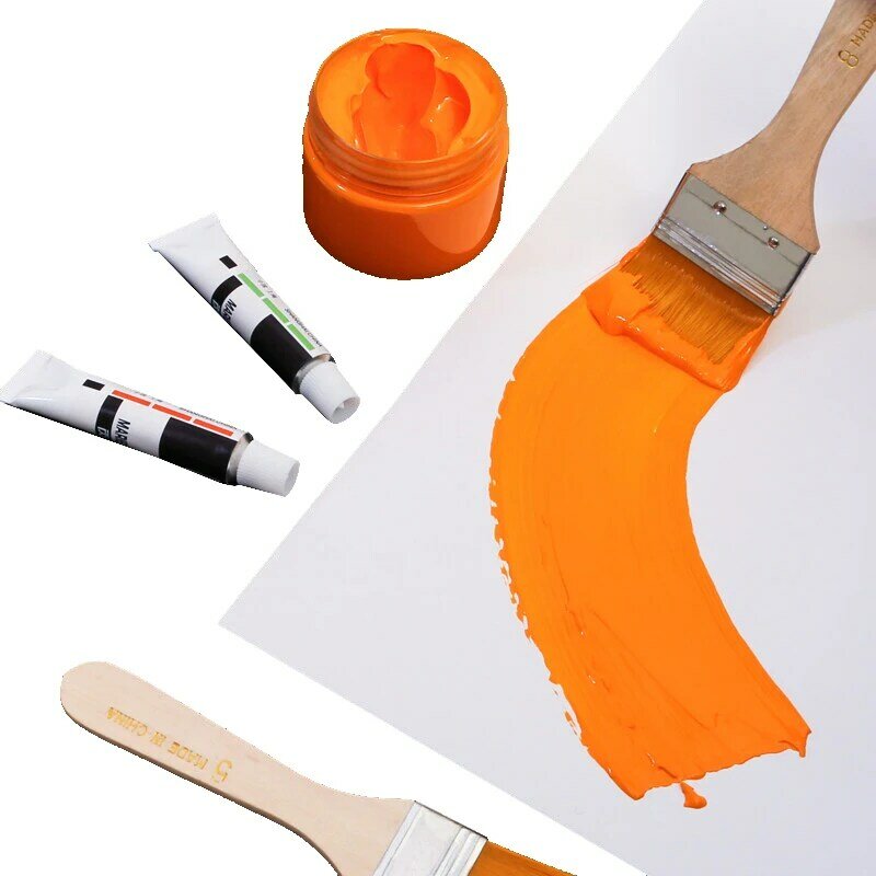 Escova de nylon flexível, 12 peças, arte, placa, placa, pincel macio, modelo de coloração, acrílico/guache/pintura a óleo/pincel de sombreamento