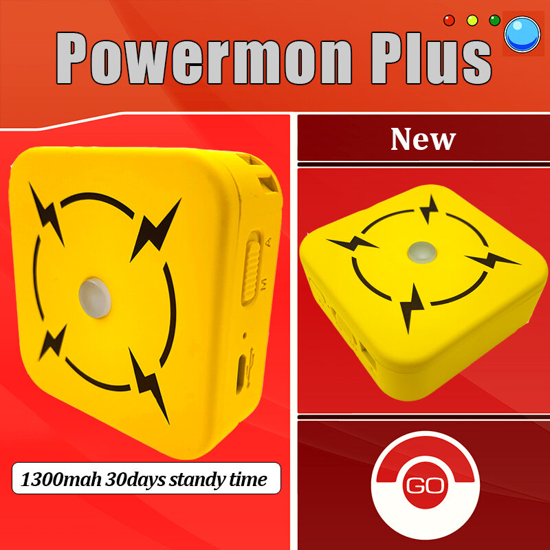 Mais novo auto captura bluetooth pulseira para pokemon go plus com bateria recarregável para dentro