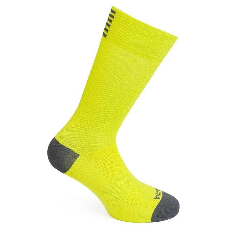 Calcetines deportivos de marca profesional Unisex, medias transpirables de colores blancos para bicicleta de carretera, calcetines de Ciclismo de carreras para deportes al aire libre