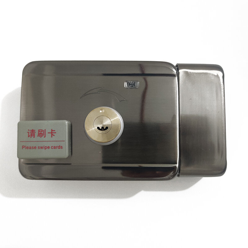Smart Remote Control ID Card Tag Door Gate Lock Castle Access Control Electronic Integrated RFID Rim Lock Double RFID Reader