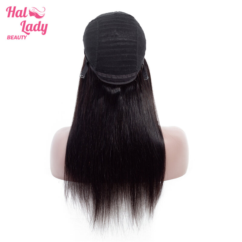 Halo Lady beauty 4*4 парик на шнурке, бразильские человеческие волосы, прямая шнуровка, парики для женщин, не Реми 1B 150% DHL, бесплатная доставка