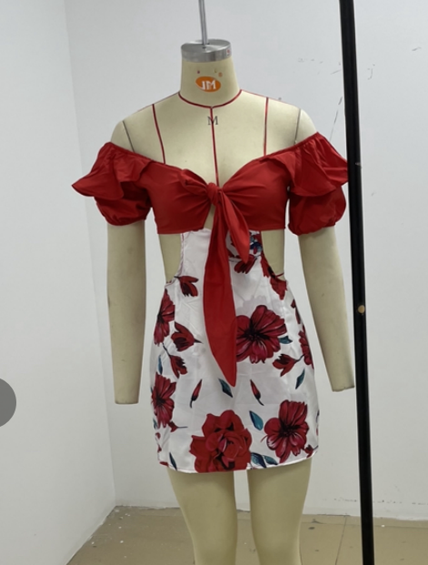 Женский комбинезон с цветочным принтом, Облегающий комбинезон с открытыми плечами и коротким рукавом, лето 2022