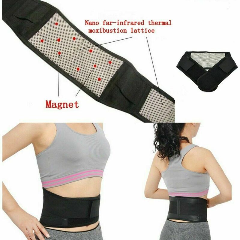 Waist Trimmer Belt Self-Heating Magnetic Therapy Belt Daily Wear Tummy Control Shapewear Adjustable Sweat Enhancer Waist Belt