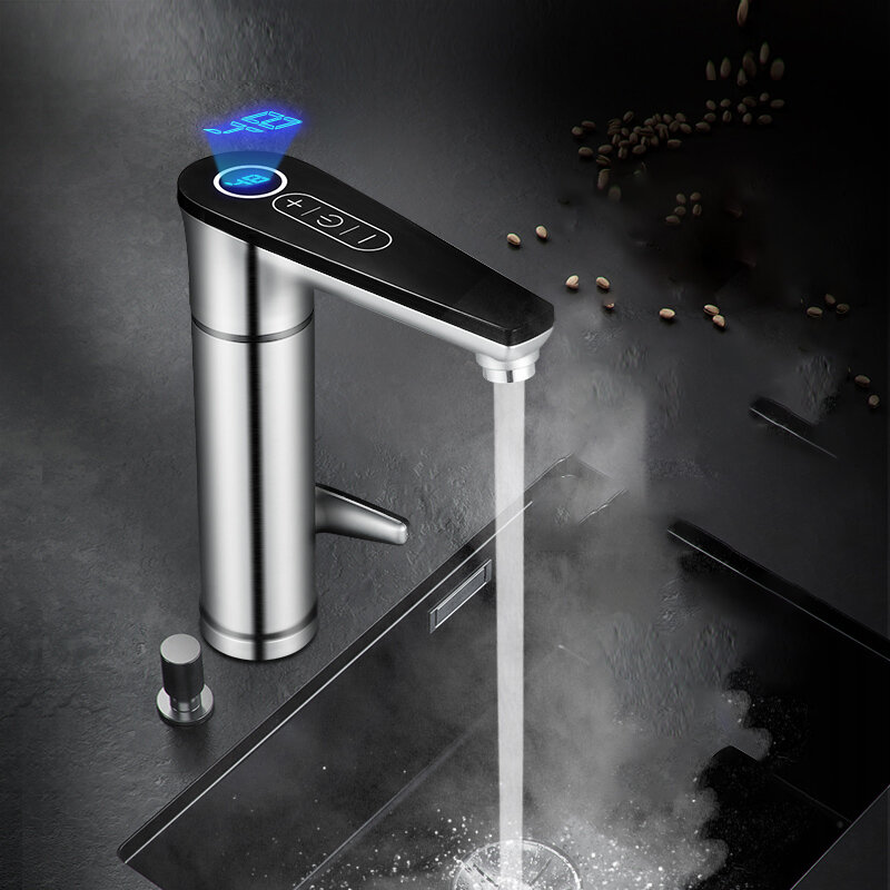Zk30 instantâneo aquecedor de água elétrico torneira tankless aquecimento água quente com display temperatura interruptor toque da cozinha