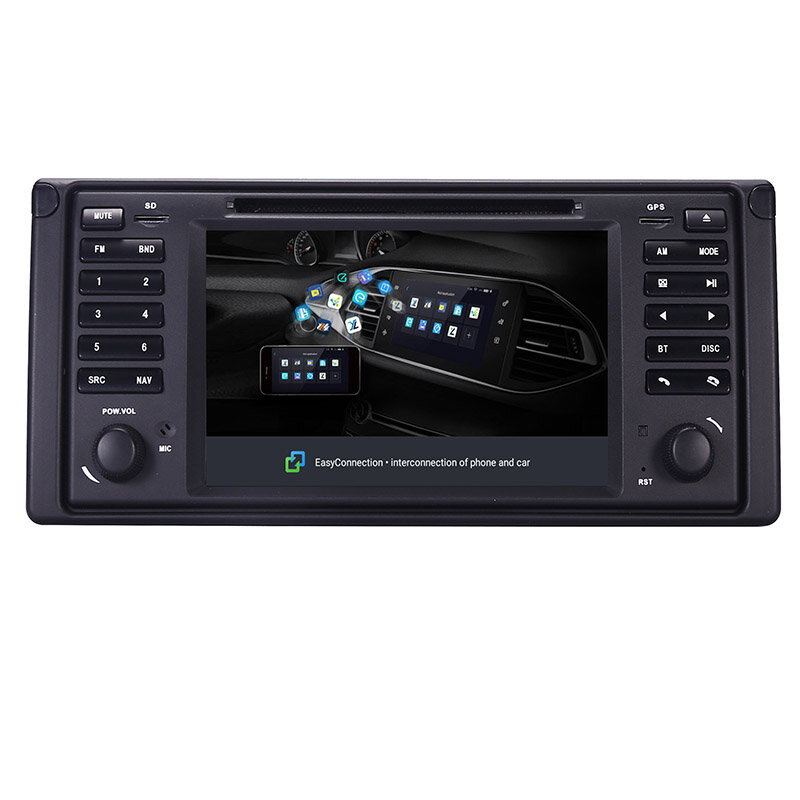 Autoradio 7 "Android 10.0, Quad Core, Navigation GPS, Wifi, 3G, Bluetooth, DVR, RDS, USB, Canbus, lecteur DVD, pour voiture BMW E39 série 5/M5 (1997 – 2003)